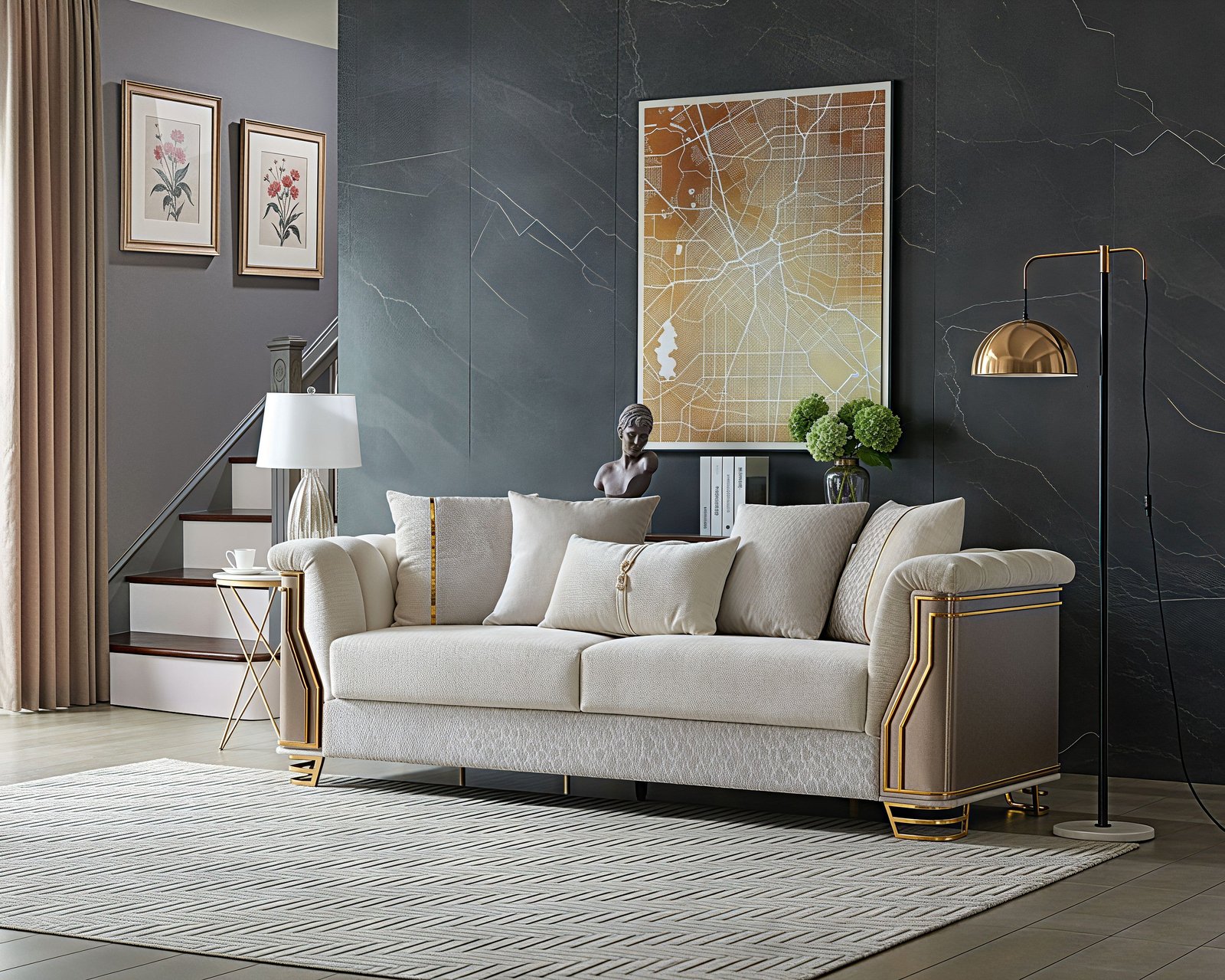 CHATEAU™ – MODERN ELEGANT SOFA SET – L8625