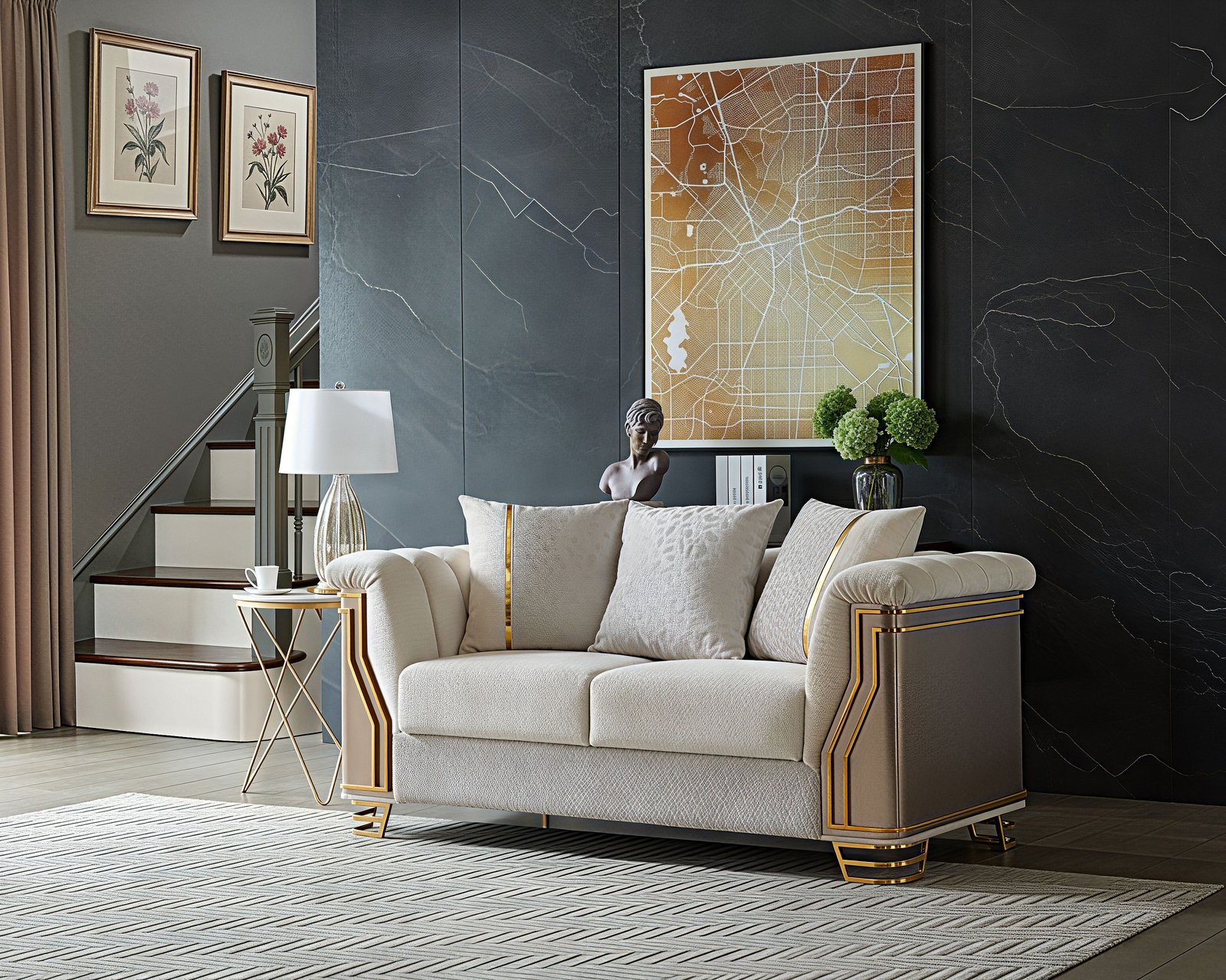 CHATEAU™ – MODERN ELEGANT SOFA SET – L8625