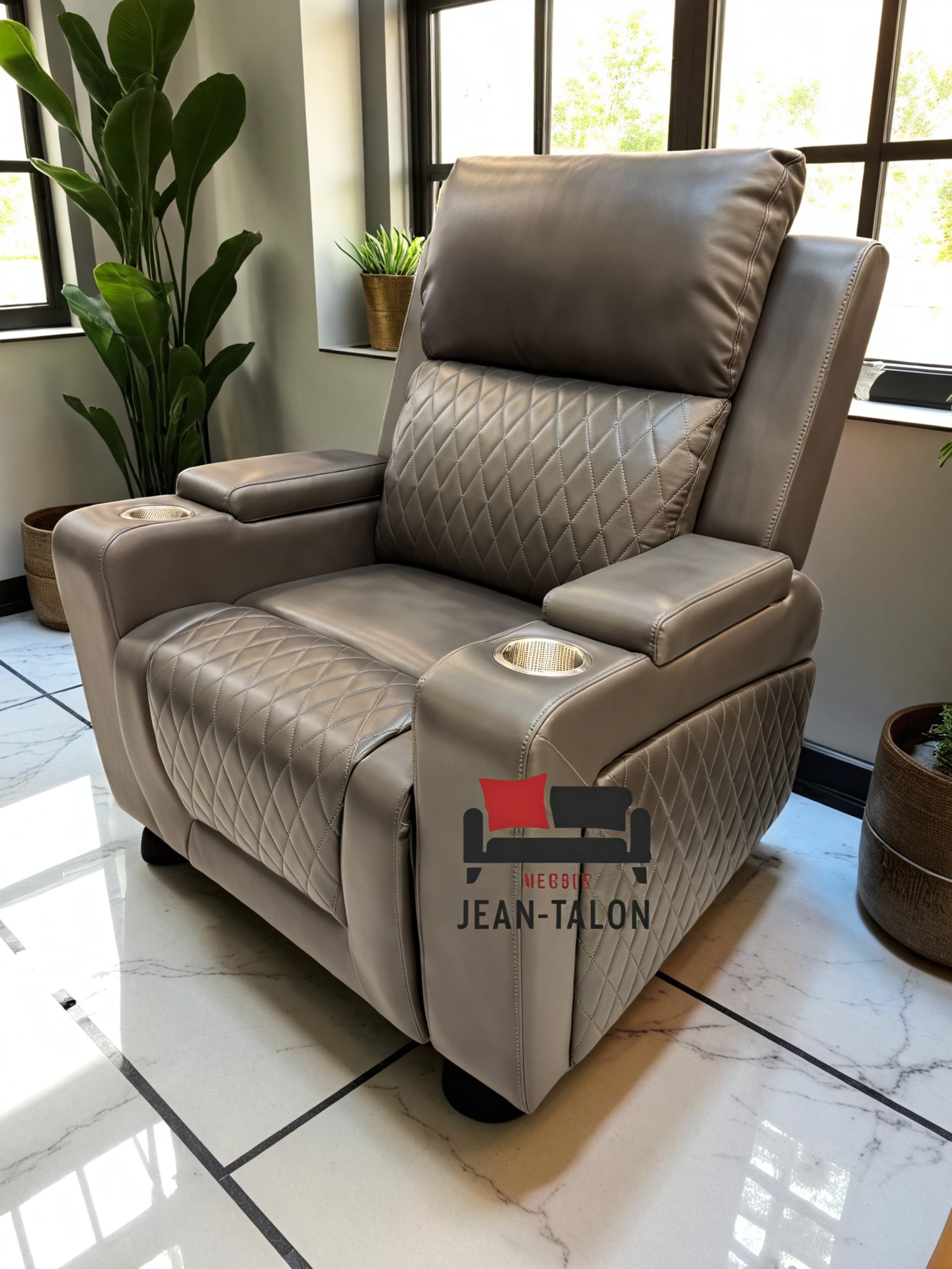 AuraChord™ PU Recliner Sofa Set – 7004