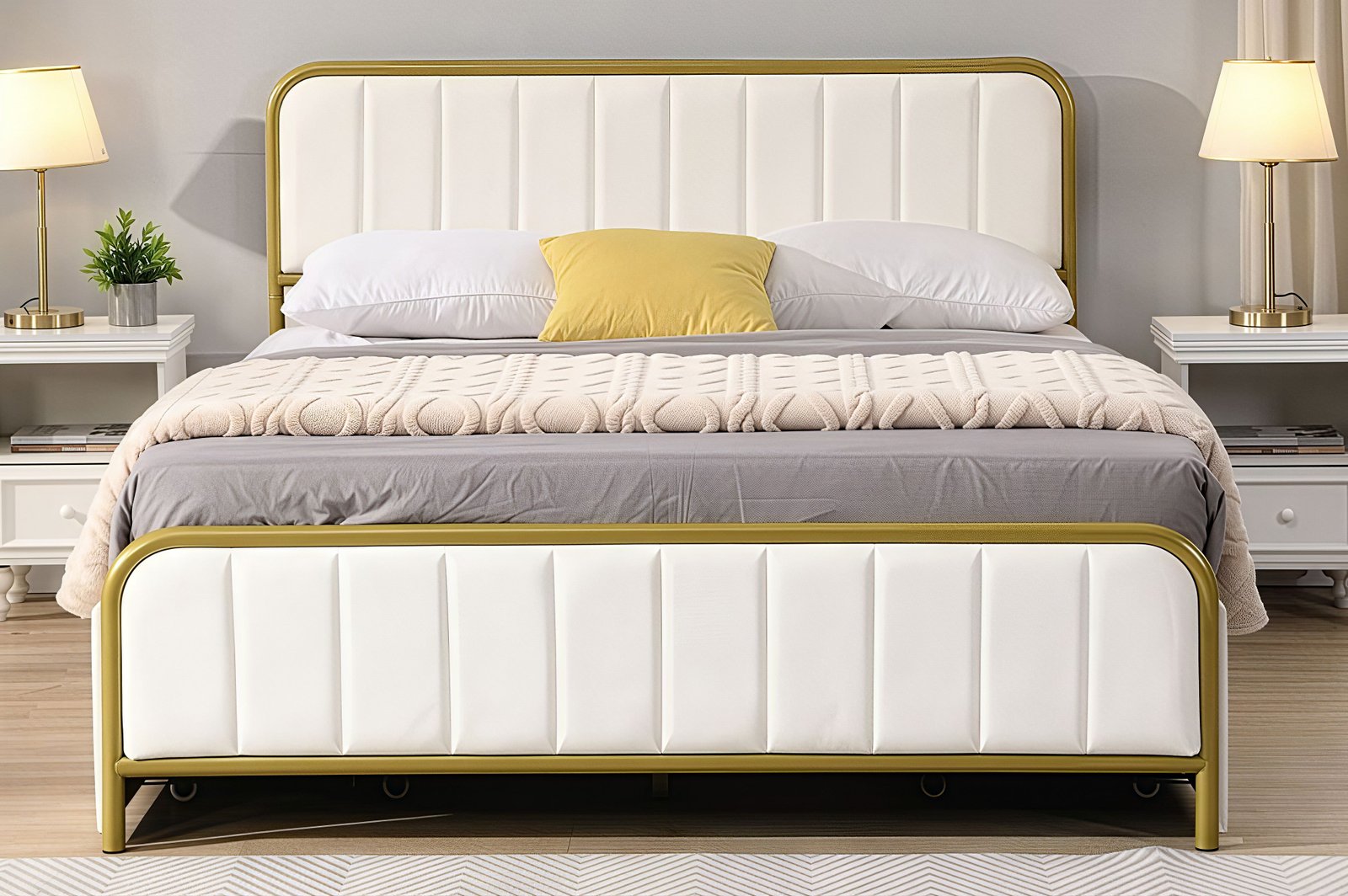 AUREX™ – LUXURY VELVET STORAGE PLATFORM BED – T2334