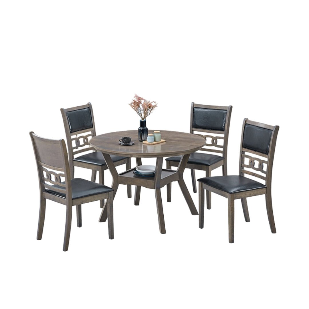 Round Antique Grey Dining Set – Model T-1079
