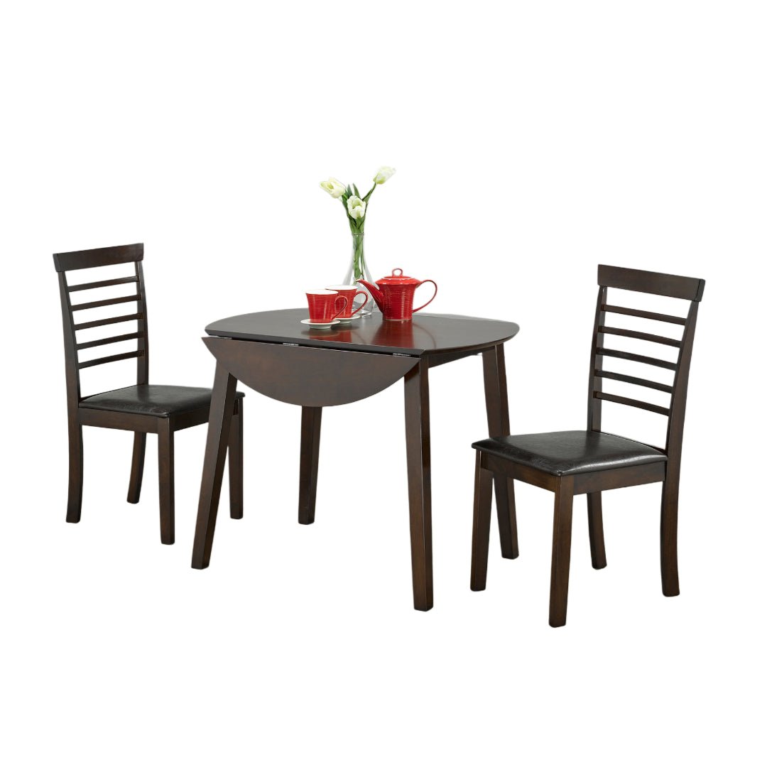 Espresso Drop Leaf Dining Set – Model T-Toronto
