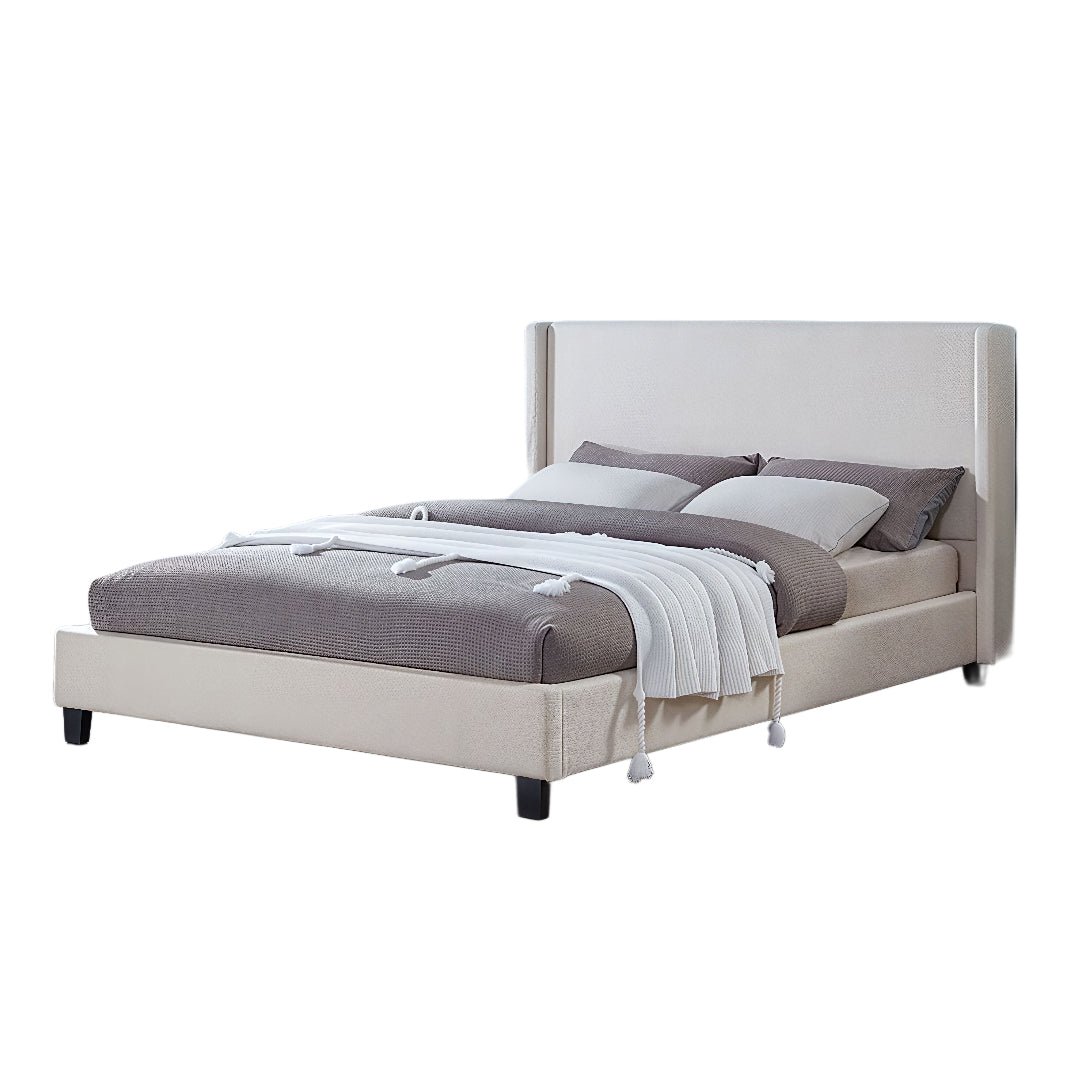 SERELYN™ – BOUCLÉ UPHOLSTERED PLATFORM BED – T2192