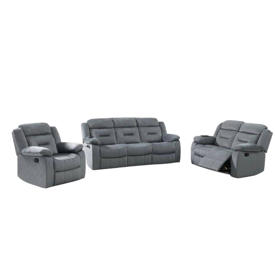 AURORA GRIS™ – FABRIC RECLINER SOFA SET