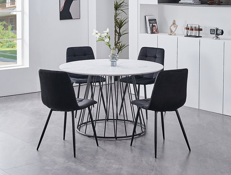 Marble Round Dining Set – Model T-1590