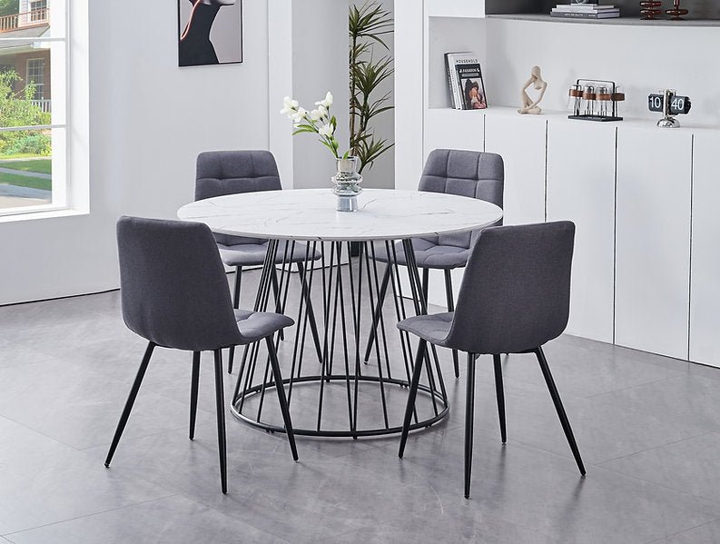 Marble Round Dining Set – Model T-1590